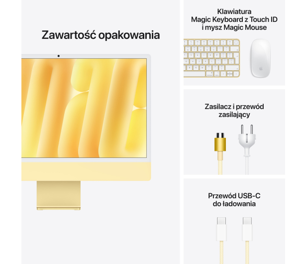 Apple iMac 24 M6/16GB/1TB/MacOS Retina 4,5K Żółty 12R TouchID US - 1620682 - zdjęcie 8